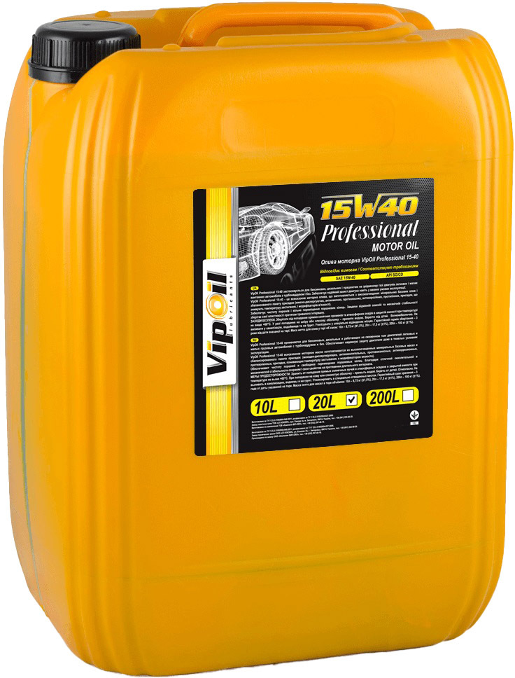 

Моторное масло VIPOIL Professional 15W-40 162846