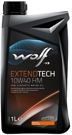 

Моторное масло Wolf Extendtech HM 10W-40 полусинтетическое 8302114