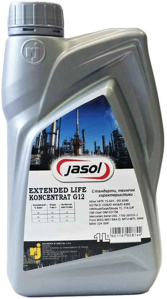 

Концентрат антифриза Jasol Extended Life G12 красный 325113