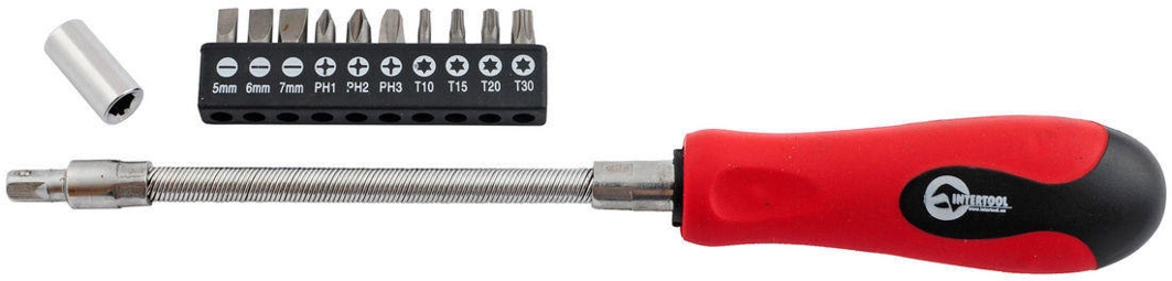 

Отвертка с набором бит Intertool VT1012