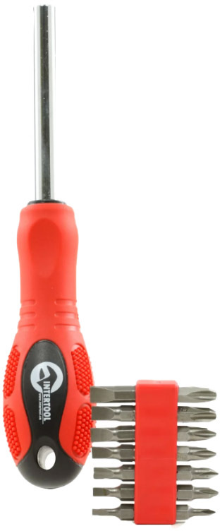 

Отвертка с набором бит Intertool HT0415