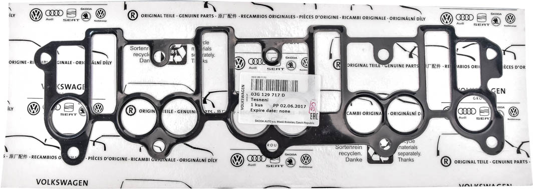 

VAG 03G129717D Прокладка впускного коллектора