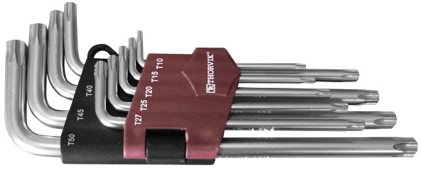 

Набор ключей TORX THORVIK TK9S T10-T50 9 шт