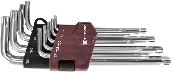 

Набор ключей TORX THORVIK TTK9S T10H-T50H 9 шт