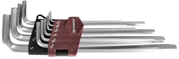 

Набор ключей шестигранных THORVIK HKIL10S 1/16"-3/8" 10 шт