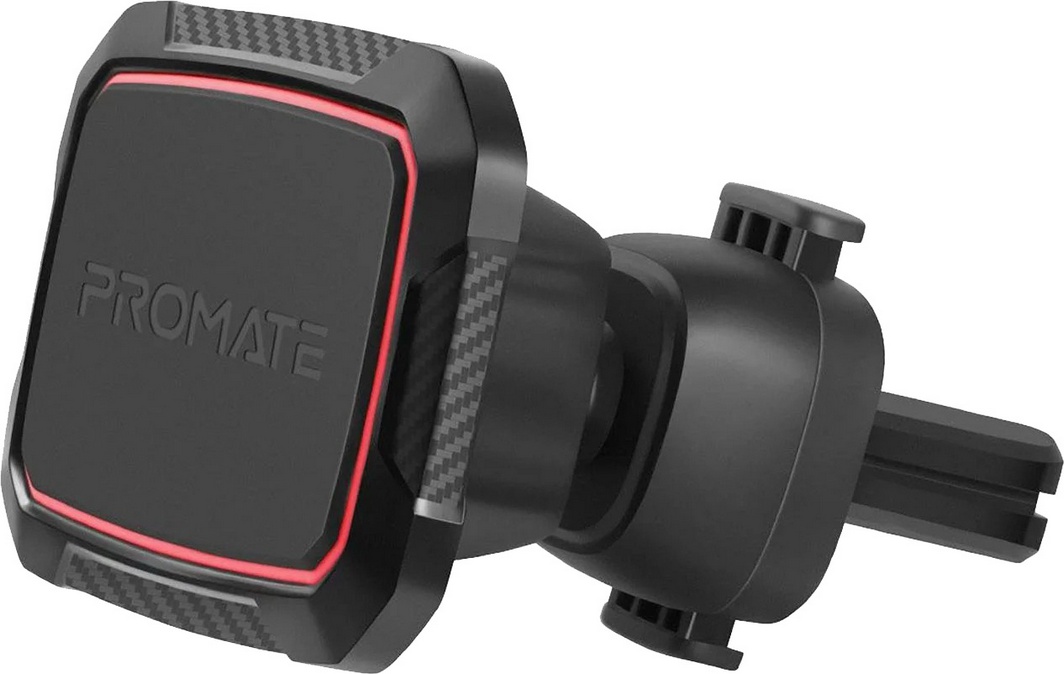 

Держатель для телефона Promate Air Grip-2 airgrip2maroon черно-красный