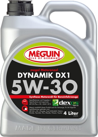 

Моторное масло Meguin Dynamik DX1 5W-30 синтетическое 33040