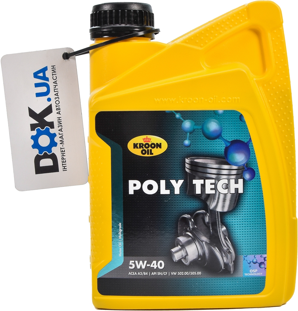

Моторное масло Kroon Oil Poly Tech 5W-40 синтетическое 36139