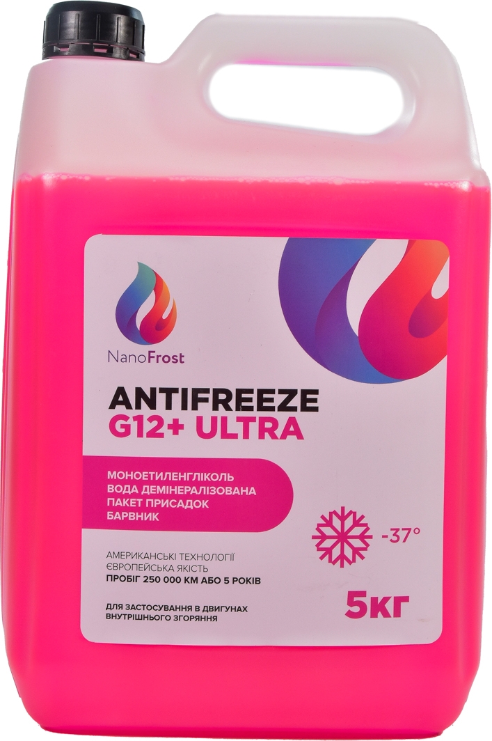 

Готовый антифриз NanoFrost Ultra G12+ розовый -37 °C G12PLUSULTRAPINK5