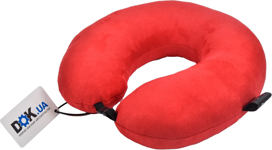 

Подушка-подголовник Coverbag Memory foam красный без логотипа 480
