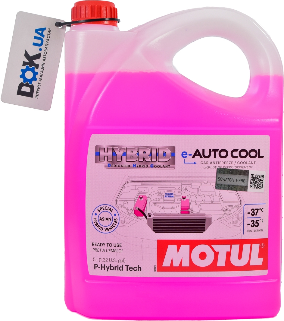 

Готовый антифриз Motul E-Auto Cool розовый -37 °C 109868