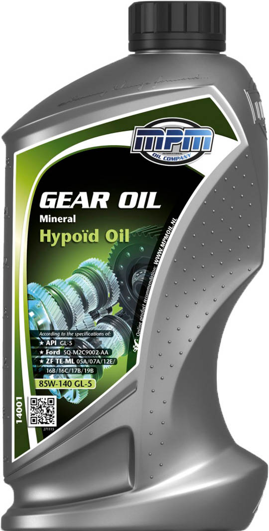 

Трансмиссионное масло MPM Hypoїd Oil GL-5 85W-140 минеральное 14001