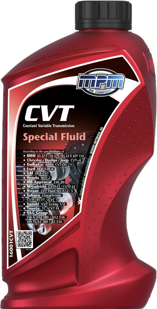 

Трансмиссионное масло MPM CVT Special Fluid синтетическое 16001CVT