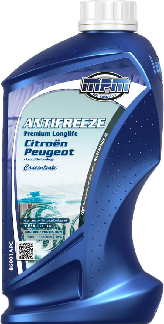 

Концентрат антифриза MPM Premium Longlife Citroen/Peugeot синий 86001APC
