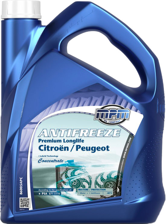 

Концентрат антифриза MPM Premium Longlife Citroen/Peugeot синий 86005APC