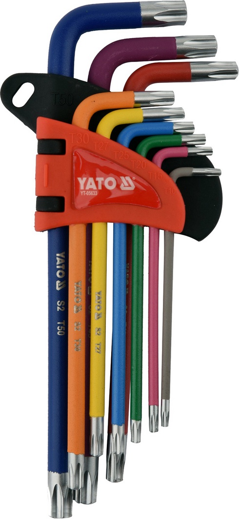 

Набор ключей TORX Yato yt05633 T10-T50 9 шт