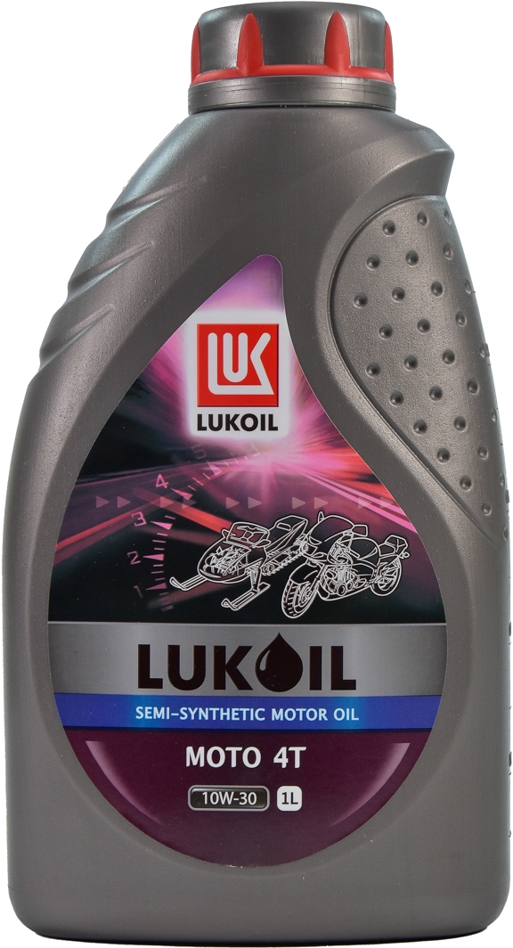 

Моторное масло 4T Lukoil Moto 10W-30 полусинтетическое 4sae10w30apisl1l