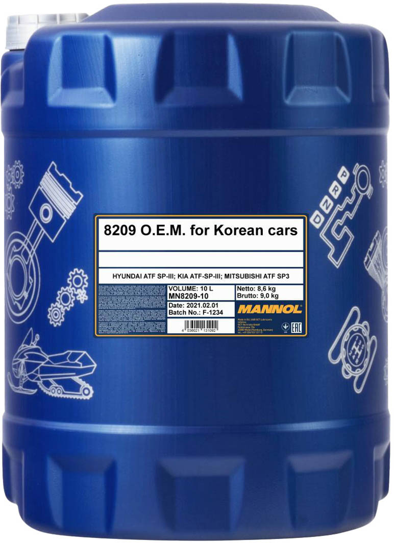 

Трансмиссионное масло Mannol O.E.M. for Korean Cars синтетическое MN8209-10