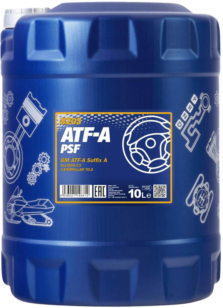 

Трансмиссионное масло Mannol ATF-A PSF минеральное MN8203-10