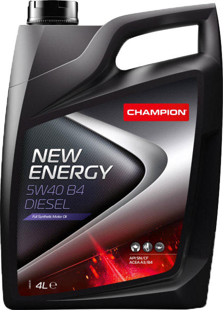 

Моторное масло Champion New Energy B4 Diesel 5W-40 синтетическое 8219917