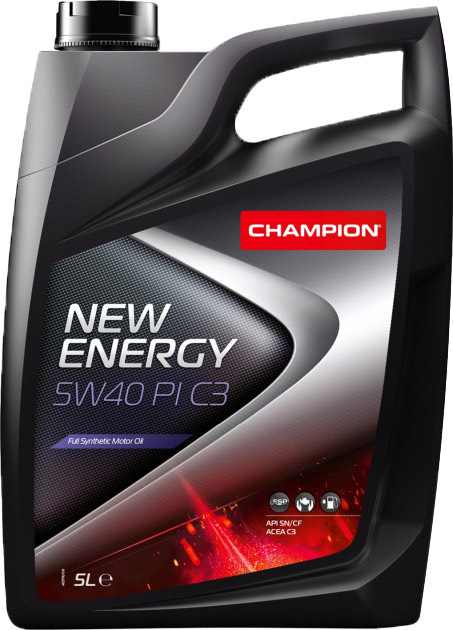 

Моторное масло Champion New Energy PI C3 5W-40 синтетическое 8203312