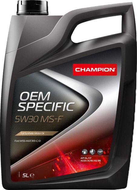 

Моторное масло Champion OEM Specific MS-F 5W-30 синтетическое 8209412