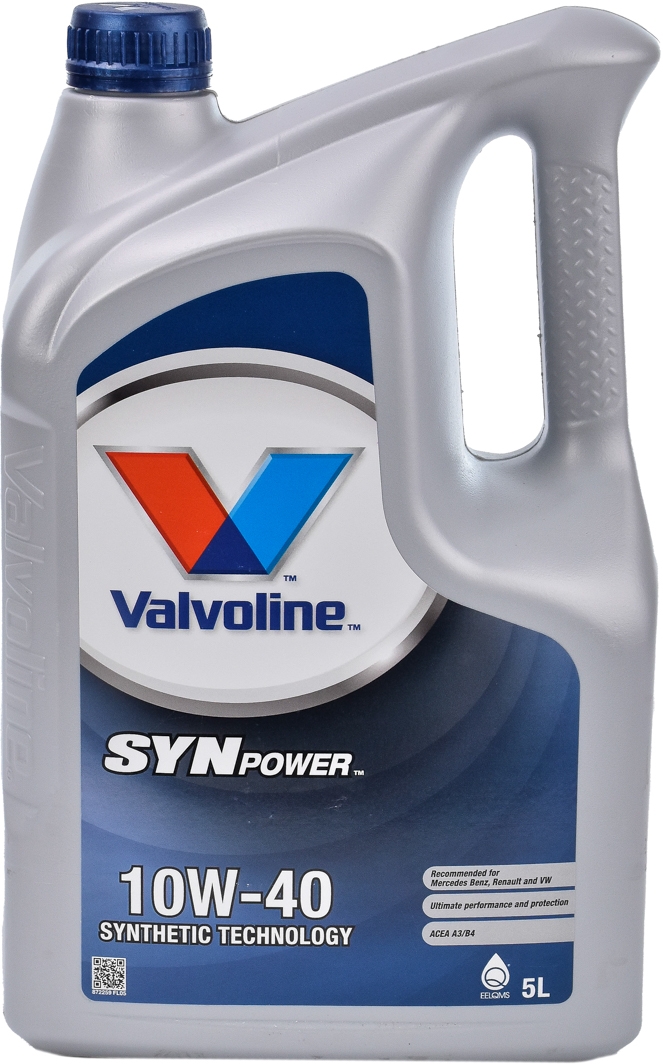 

Моторное масло Valvoline SynPower 10W-40 полусинтетическое 872259