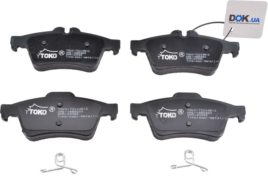 

TOKO t2243012 Тормозные колодки