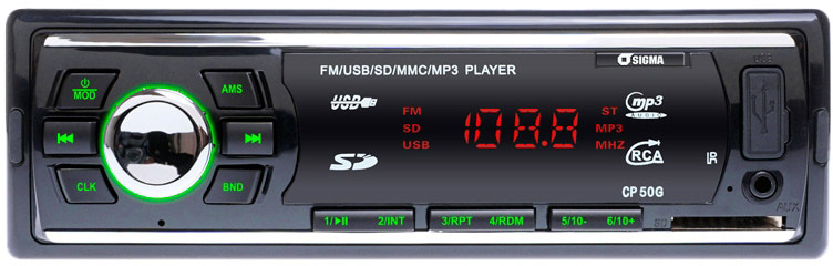 

Магнитола Sigma Car Accessories CP-50 G 10679