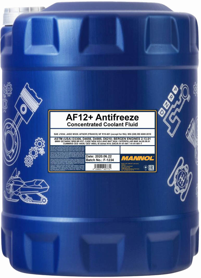 

Концентрат антифриза Mannol AF12+ Longlife G12+ красный MN4112-10