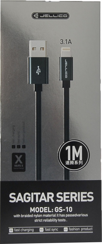 

Кабель Jellico GS-10 RL061694 USB - Apple Lightning 1 м