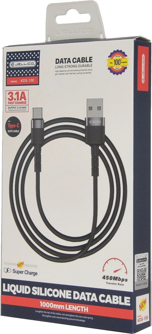 

Кабель Jellico KDS-100 RL064421 USB - USB type-C 1 м