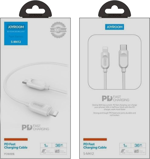 

Кабель Joyroom S-M412 6941237104335 USB type-C - USB type-C 1 м