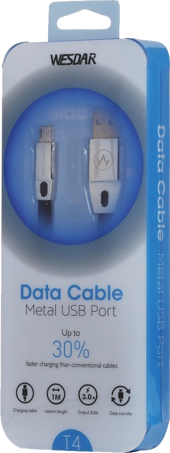 

Кабель Wesdar T4 RL049507 USB - Micro USB 1 м