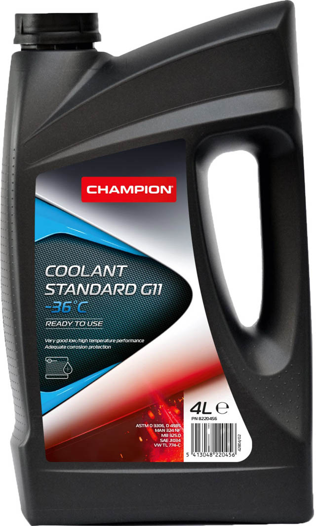 

Готовый антифриз Champion Coolant Standard G11 синий -36 °C 8220456