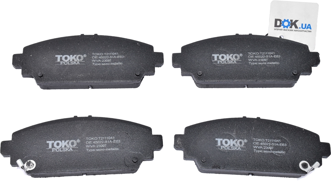 

TOKO T2111041 Тормозные колодки