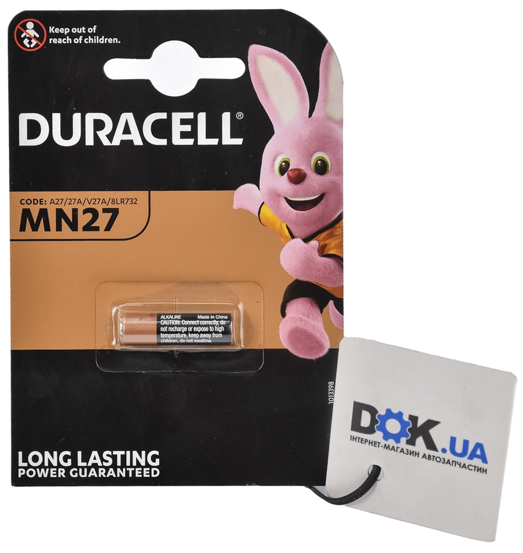 

Батарейка Duracell 5260619 A27 12 V 1 шт