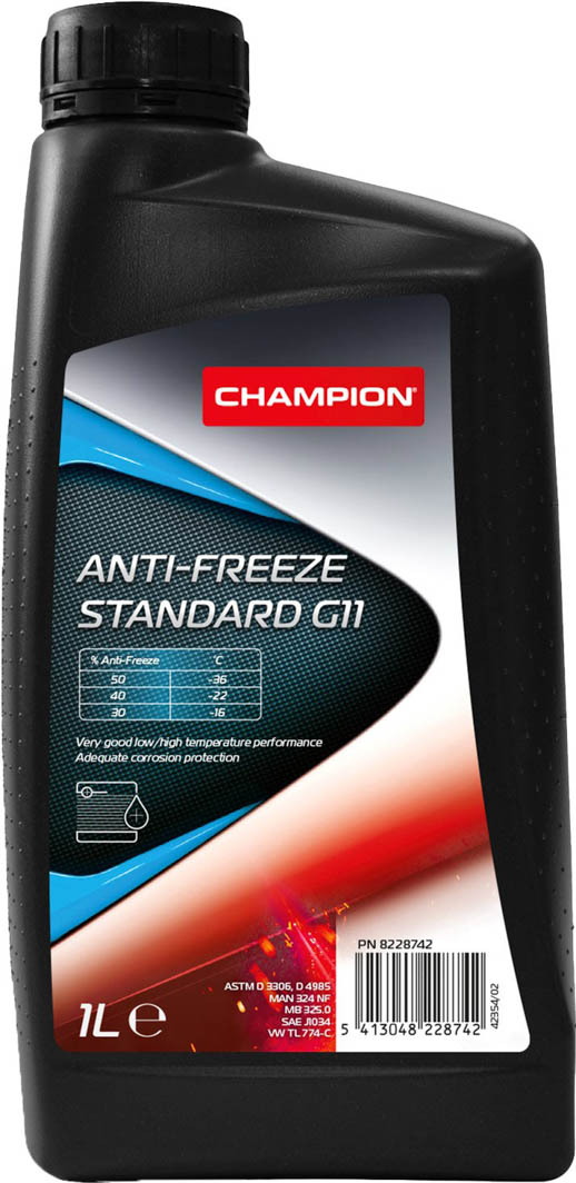 

Концентрат антифриза Champion Anti-Freeze Standard G11 синий 8228742