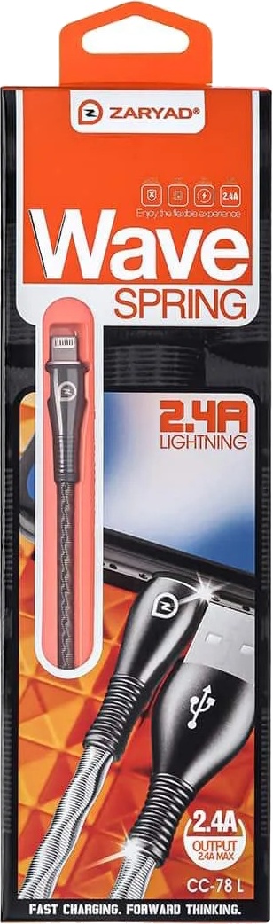 

Кабель Zaryad Wave Spring CC-78L USB - Apple Lightning 1 м