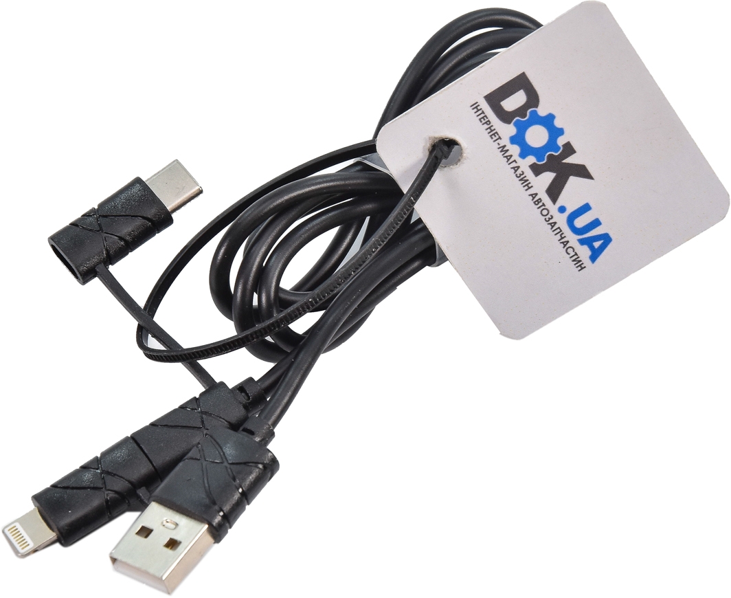 

Кабель 3 в 1 XoKo SC-310-BK 1 м