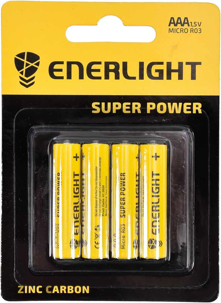 

Батарейка Enerlight Super Power 80030104 AAA (мизинчиковая) 1,5 V 4 шт