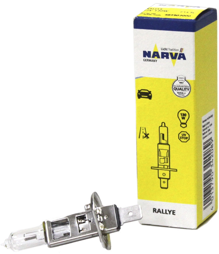 

Автолампа Narva 48380 Rallye H1 P14,5s 130 W прозрачный
