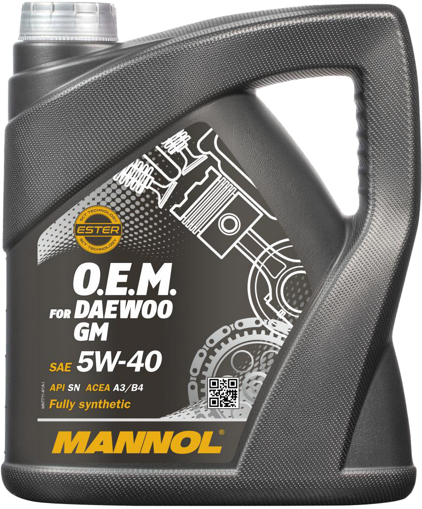 

Моторное масло Mannol O.E.M. For Daewoo GM 5W-40 синтетическое MN7711-4