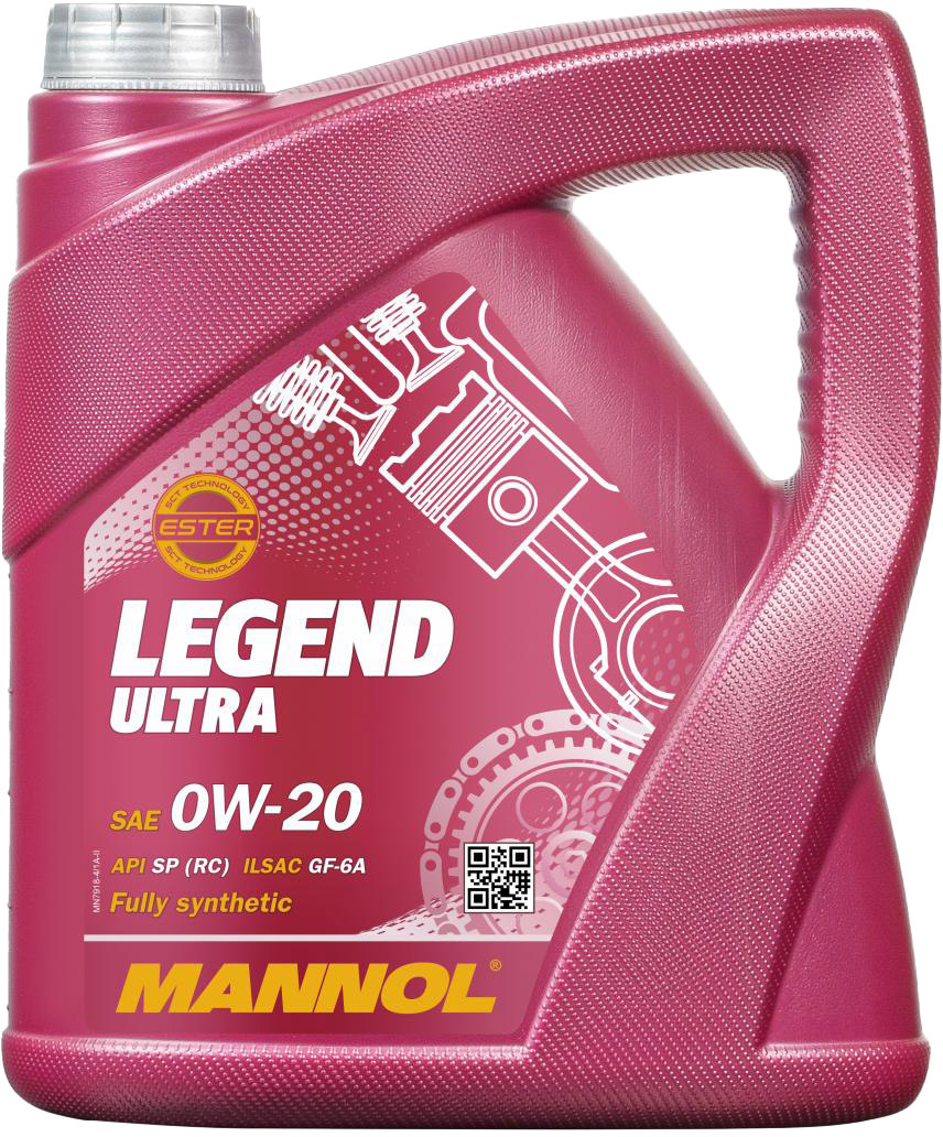 

Моторное масло Mannol Legend Ultra 0W-20 синтетическое MN7918-4