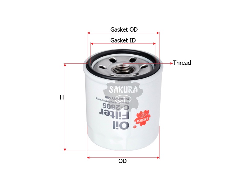 

Sakura C2805 Масляный фильтр