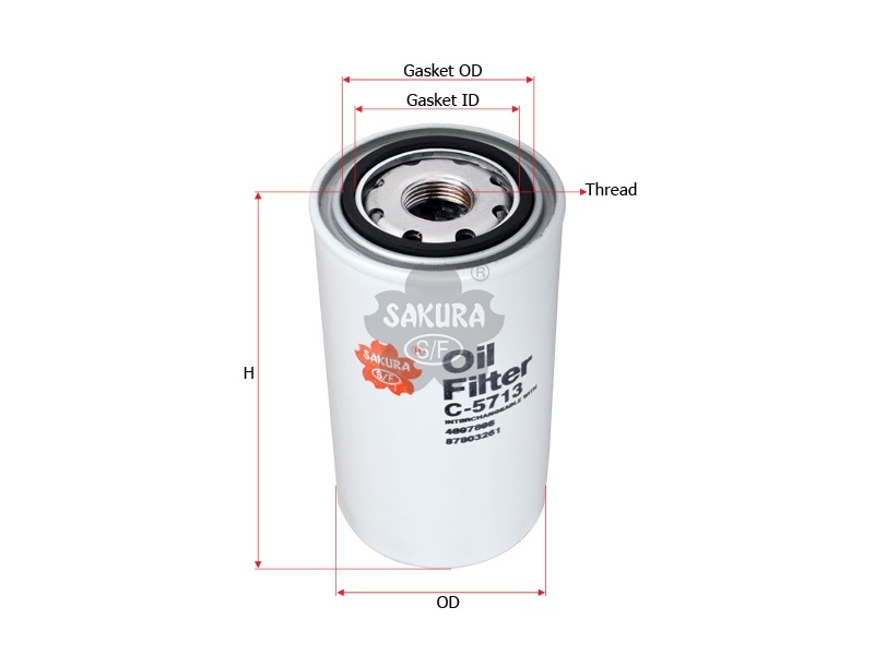 

Sakura C5713 Масляный фильтр