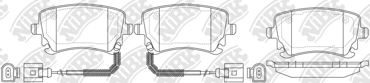 

Nibk PN0330 Тормозные колодки