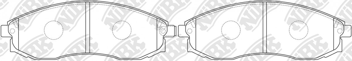 

Nibk PN3810 Тормозные колодки