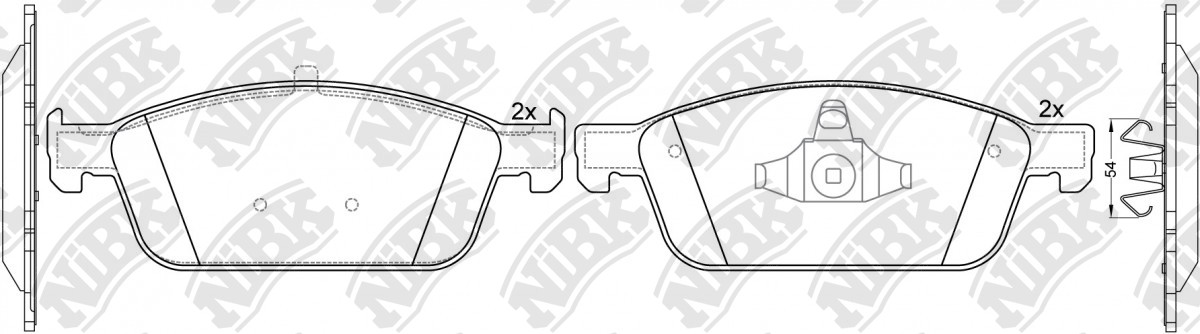 

Nibk PN51011 Тормозные колодки