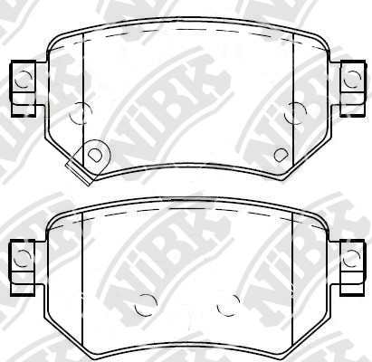 

Nibk PN0673 Тормозные колодки